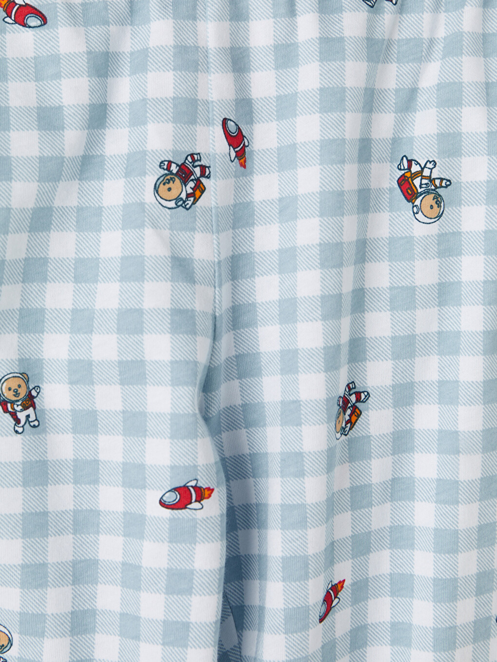 Mavi Gömlek Yaka Erkek Çocuk Pijama Takım-6