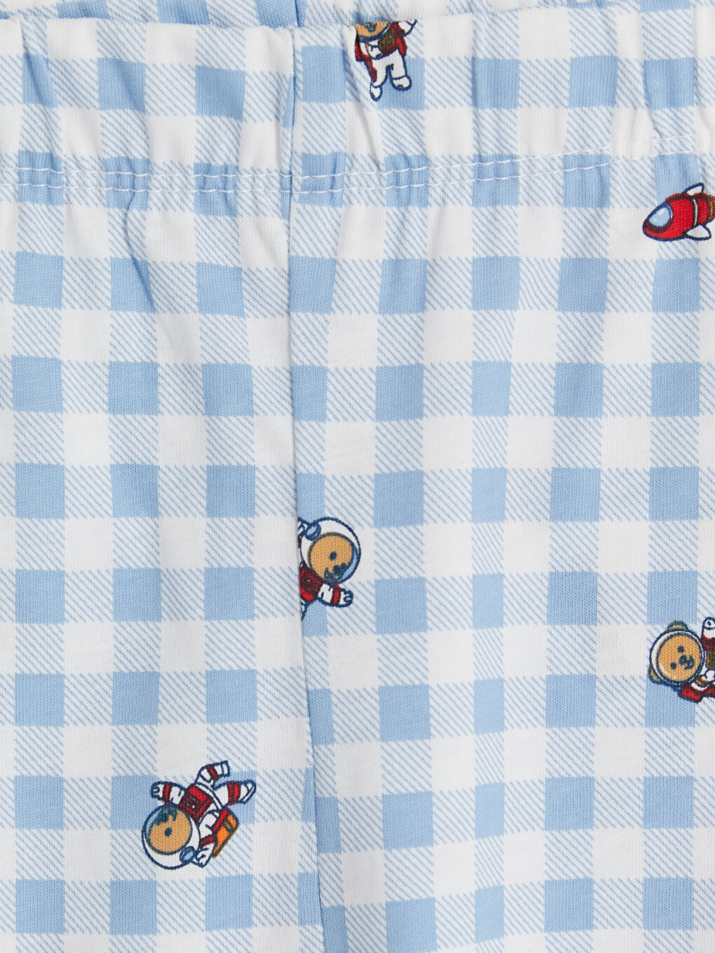 Mavi Gömlek Yaka Erkek Çocuk Pijama Takım-8