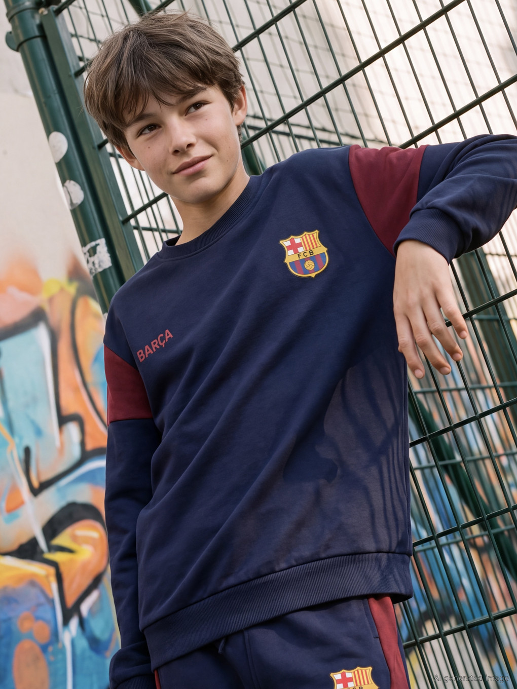  Fc Barcelona Erkek Çocuk Sweatshirt