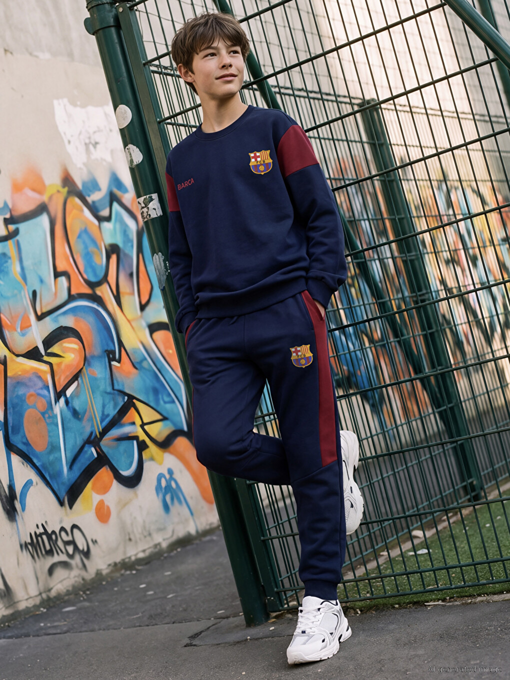 پانتۆنی تەرەکسوتی غارغارێنی Fc Barcelona بۆ کوڕان-2