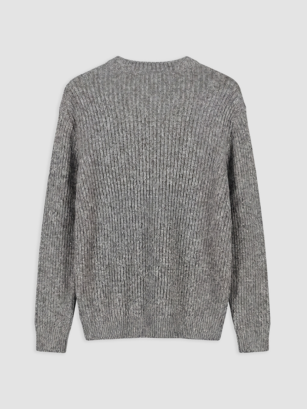 Crew Neck Ribbed Men's Knitwear Sweater-5