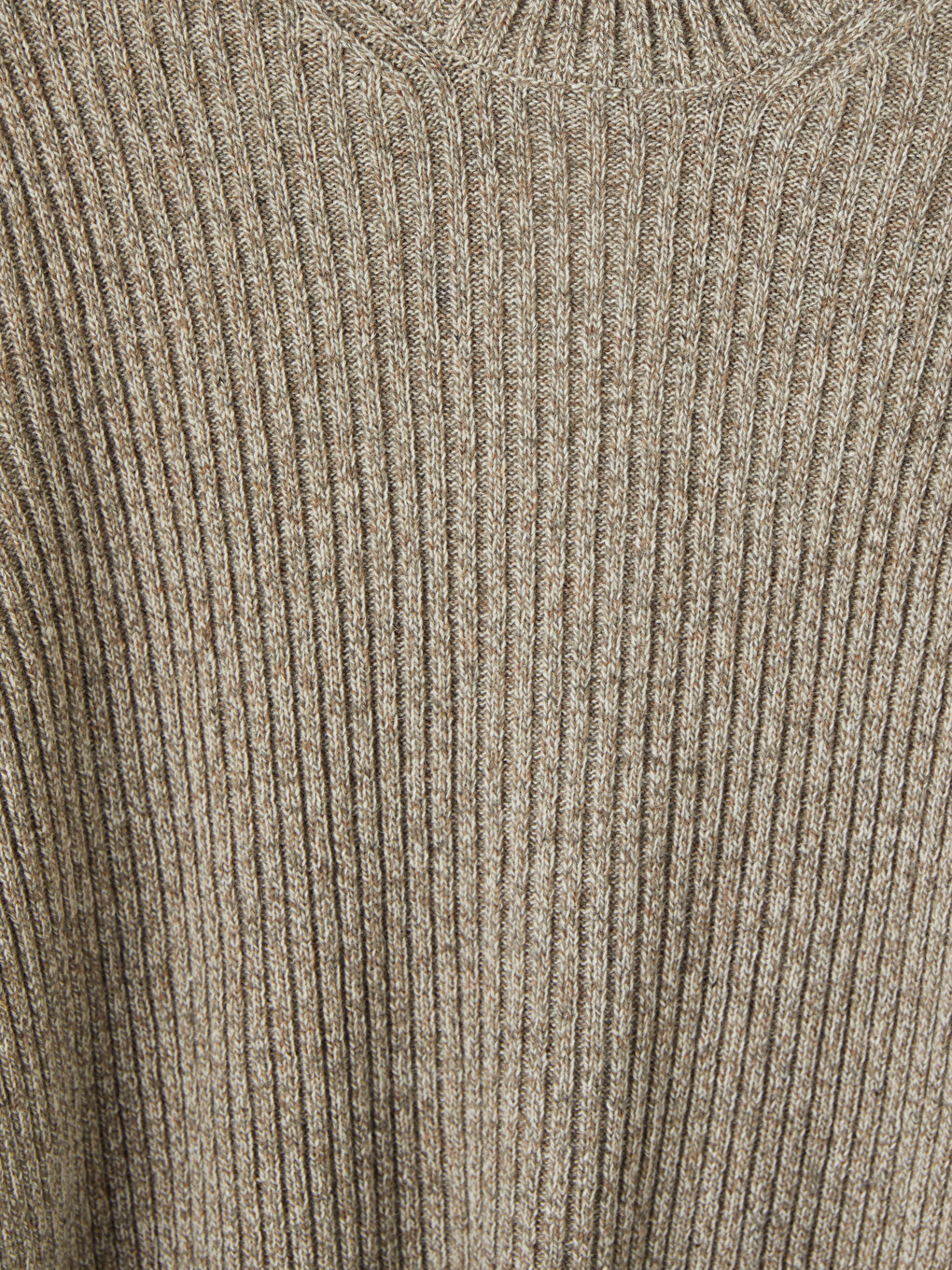 Crew Neck Ribbed Men's Knitwear Sweater-6