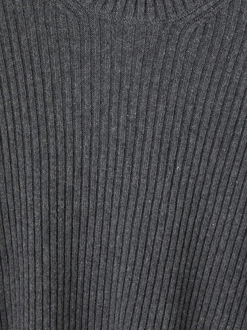 Pull En Maille Côtelée À Col Rond Pour Homme-6