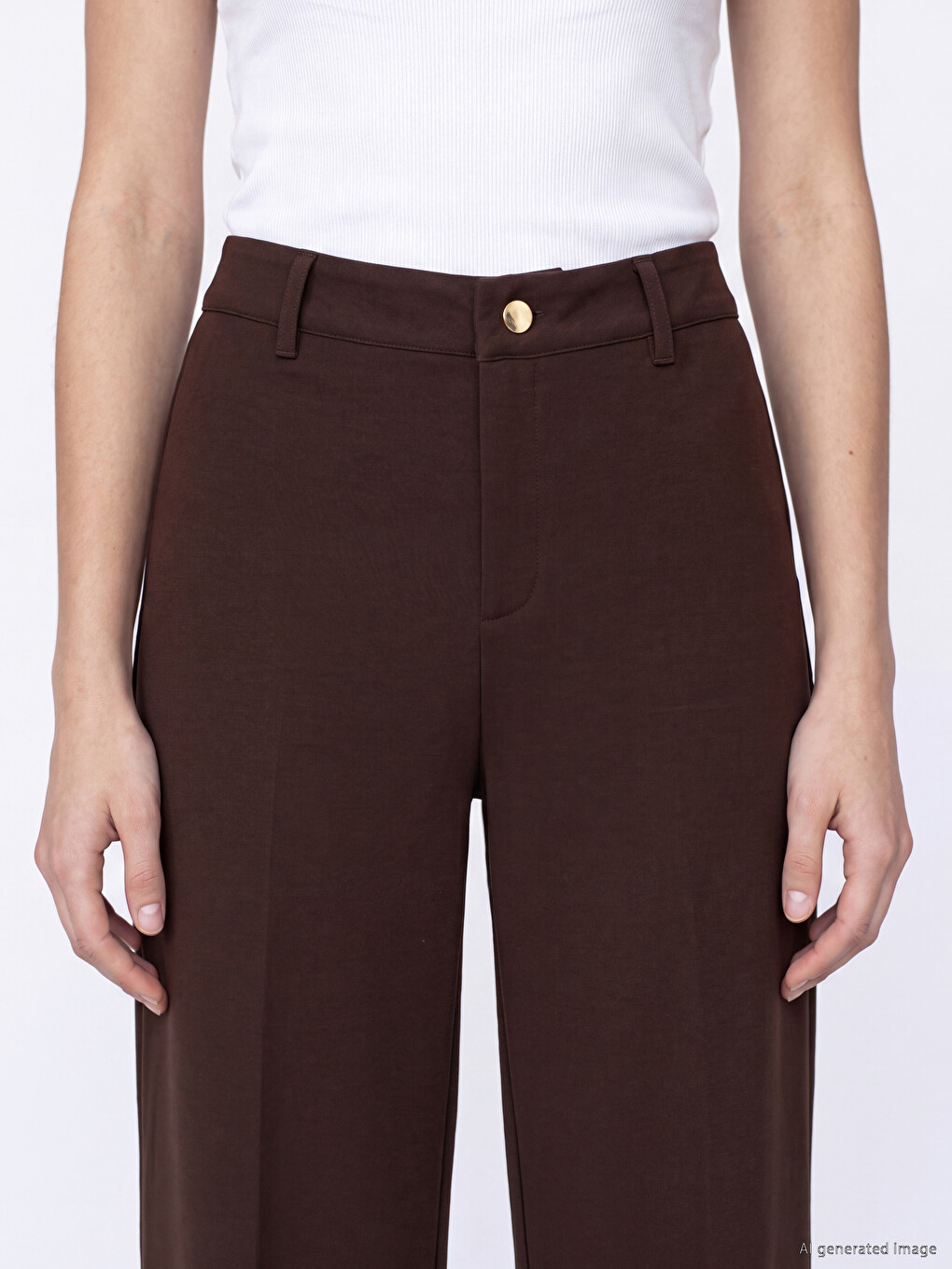 Slim Fit Ženske Pantalone-2