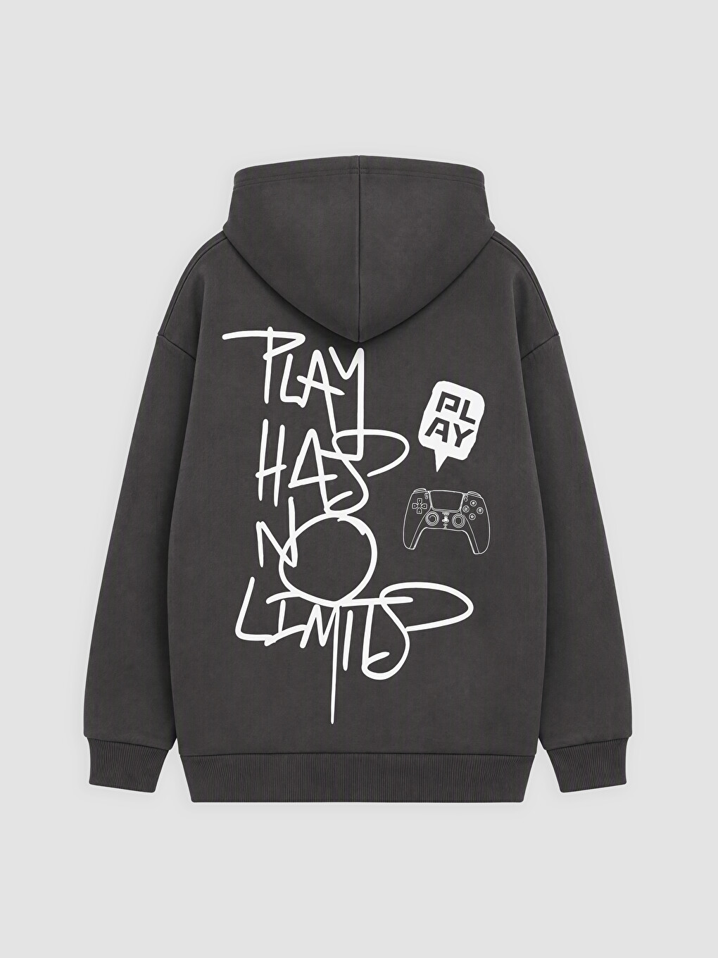 Boy Anthracite Zip-up Sweatshirt-1