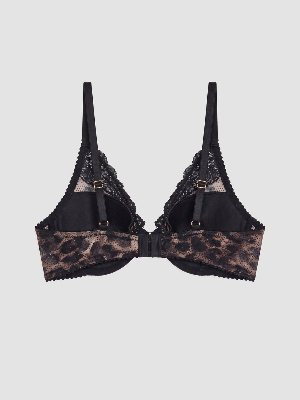 Leopard Print Fancy T-shirt Bra-1