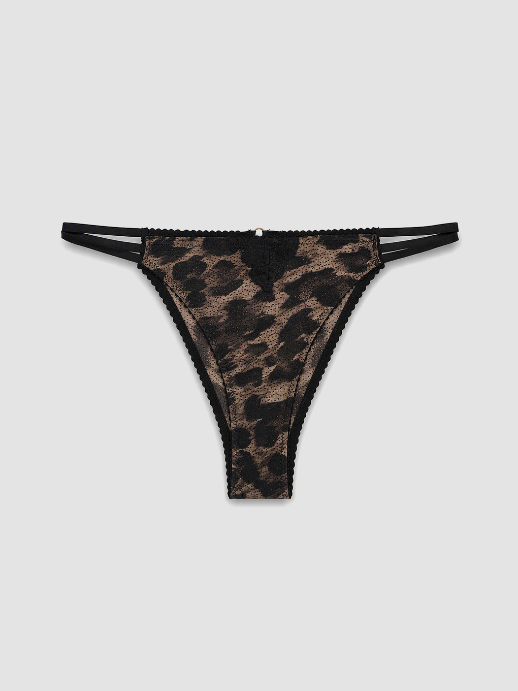 Leopard Print Fancy Brazilian Knickers