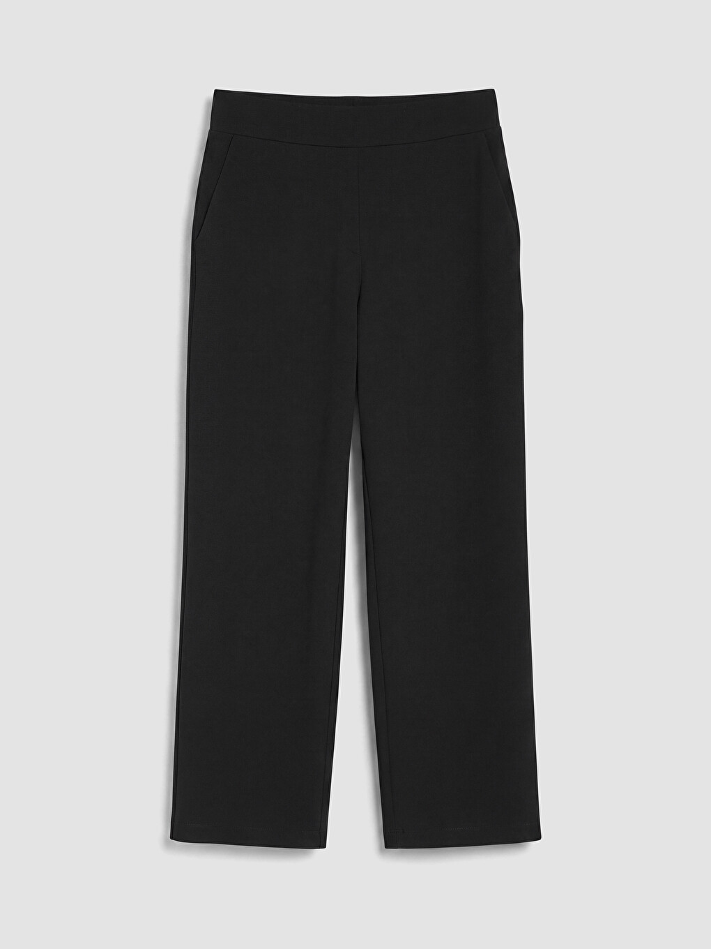 Ženske Pletene Pantalone Sa Elastičnim Strukom Regular Fit-4