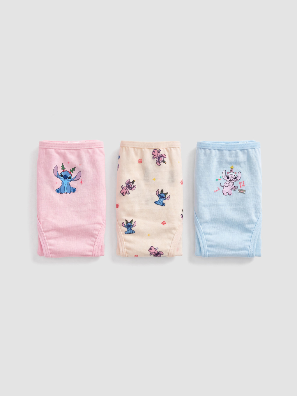 3 Chiloți Fată Cu Model Stitch Și Angel
