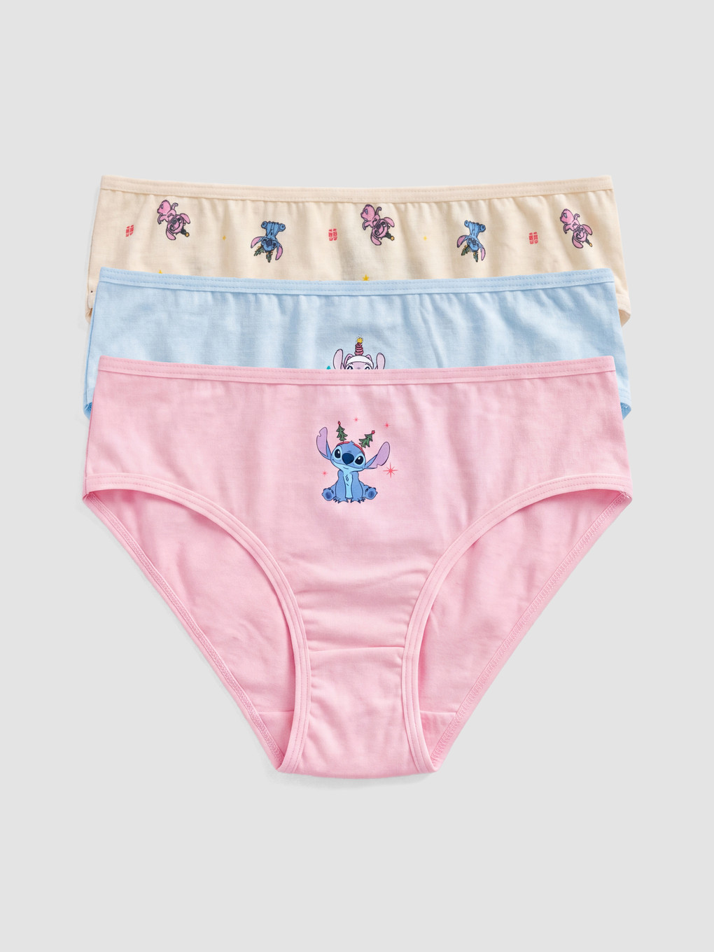 3 Chiloți Fată Cu Model Stitch Și Angel-5