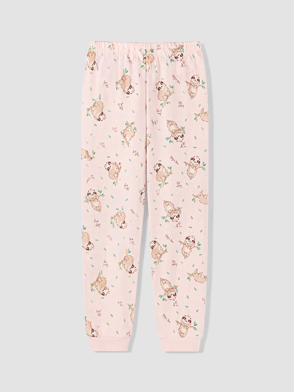 Pembe Baskılı Kız Çocuk Pijama Takımı-4
