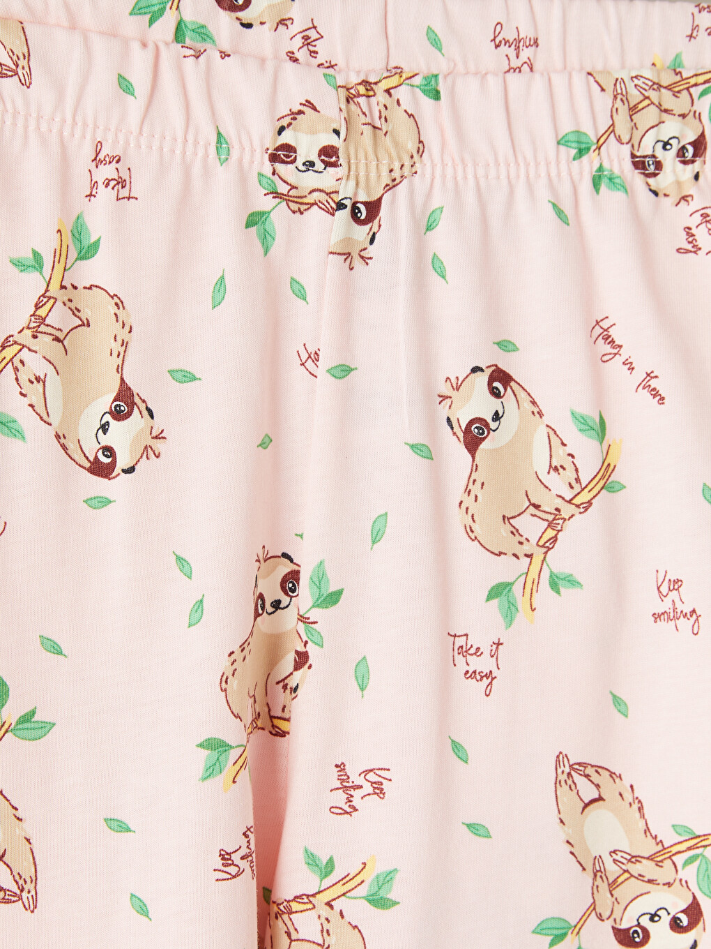 Pembe Baskılı Kız Çocuk Pijama Takımı-6