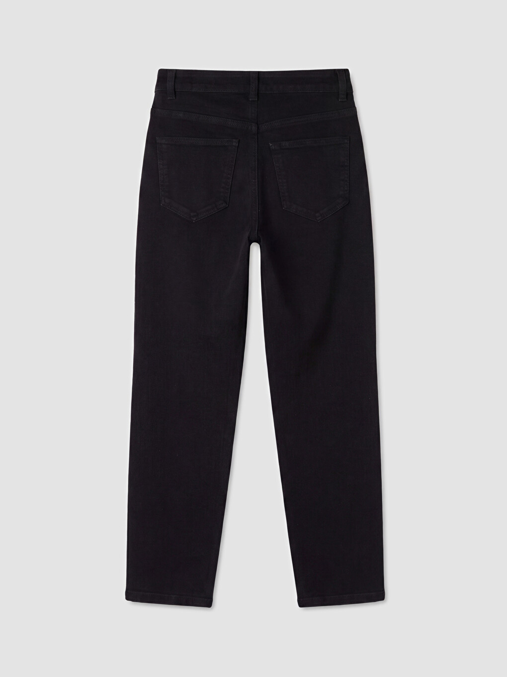 Siyah Mom Fit Kadın Jean Pantolon-5