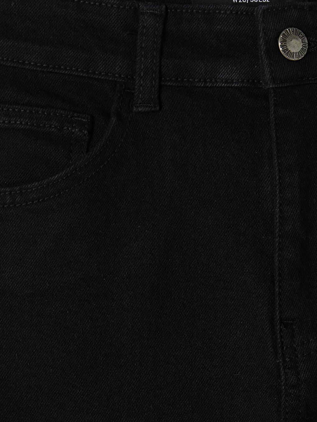 Siyah Mom Fit Kadın Jean Pantolon-6