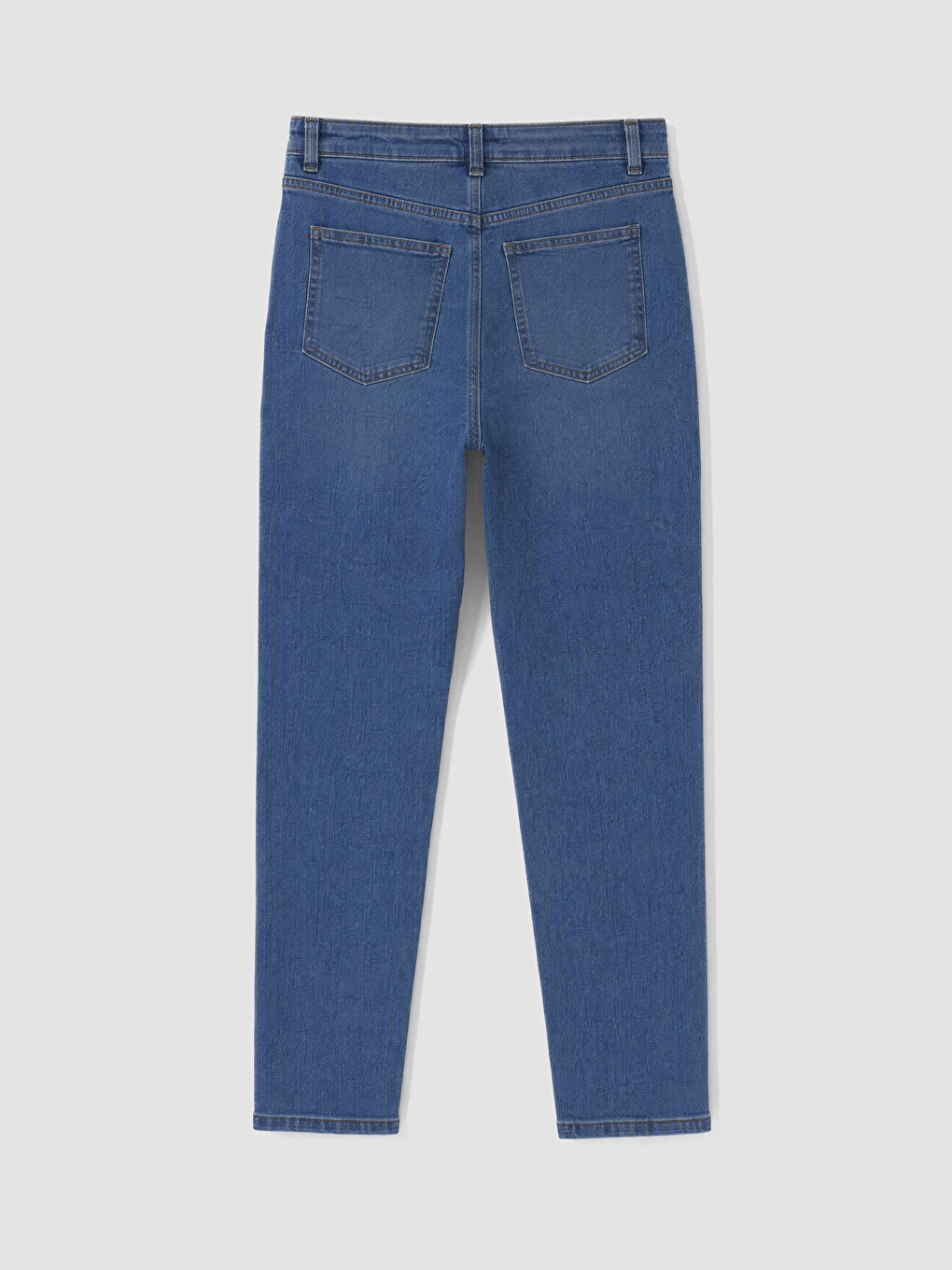 İndigo Mom Fit Kadın Jean Pantolon-6