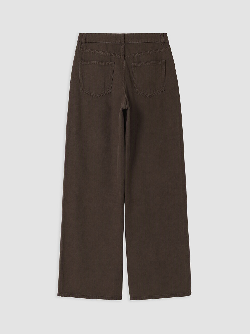Kahverengi Cepli Wideleg Jean-1
