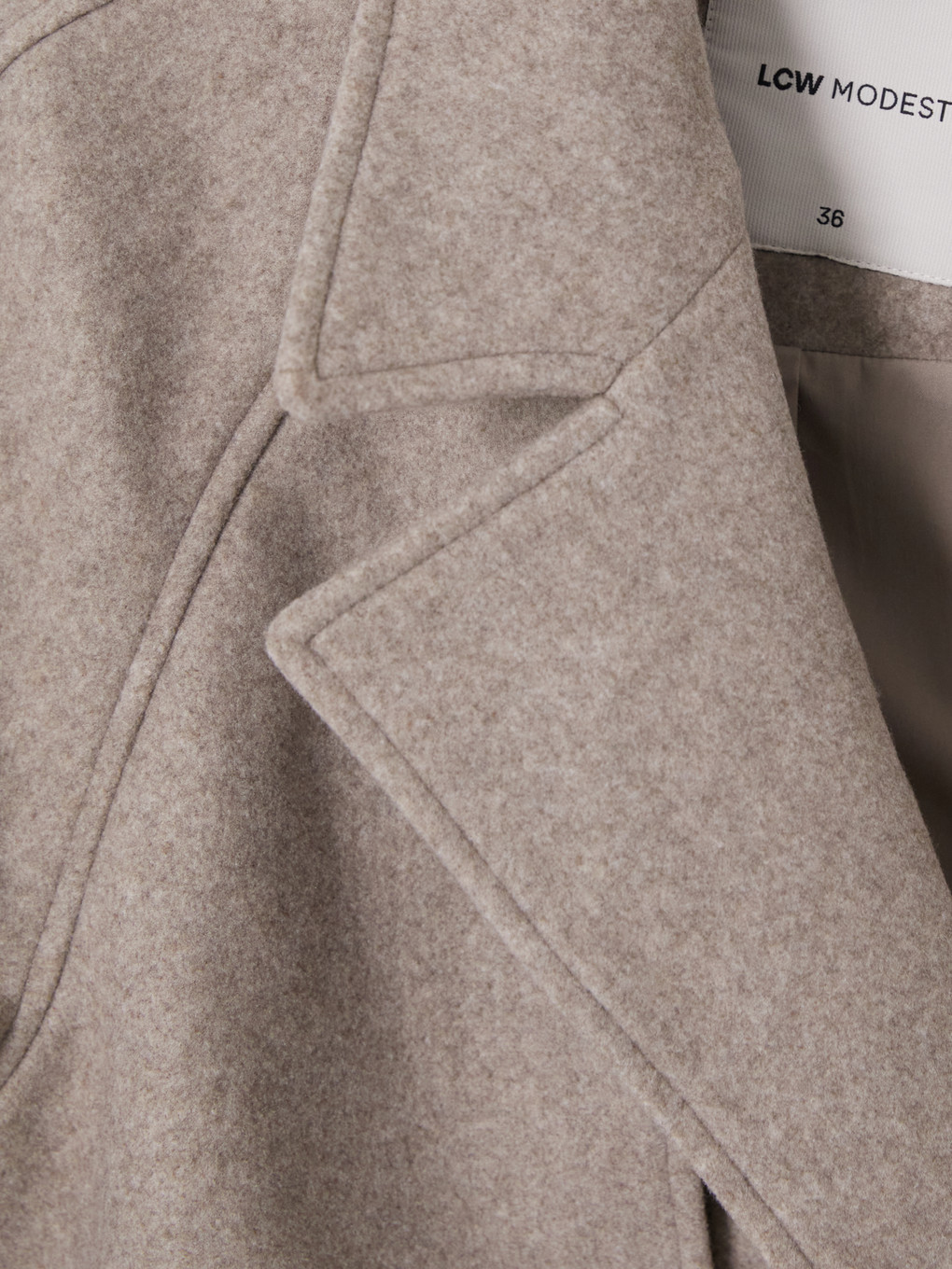 Double Breasted Collar Cachet Coat-2
