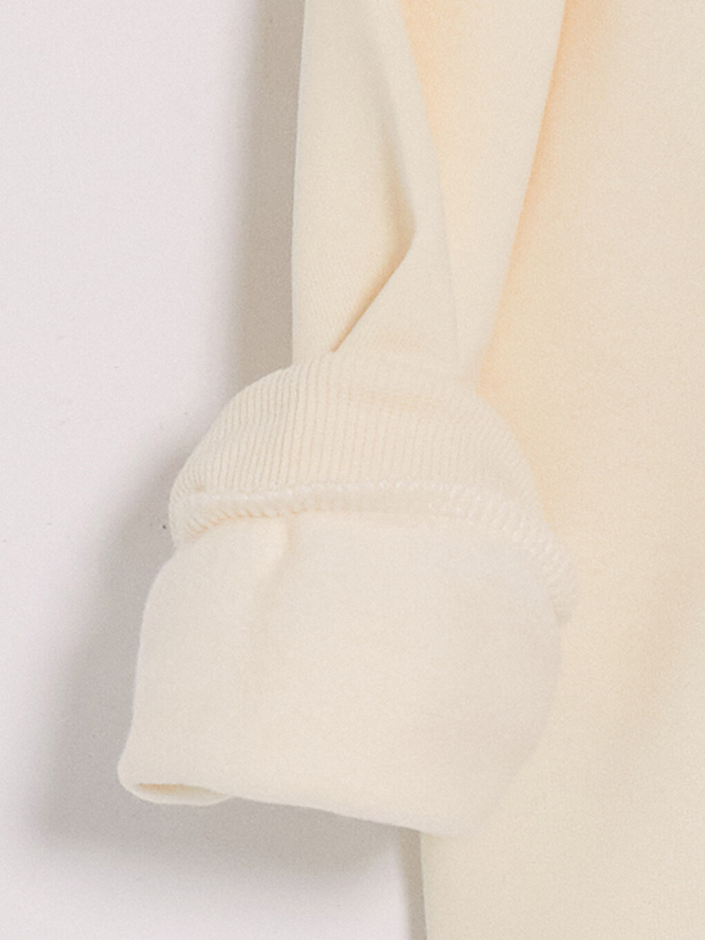 Bej Baskılı Kız Çocuk Kalın Sweatshirt-2