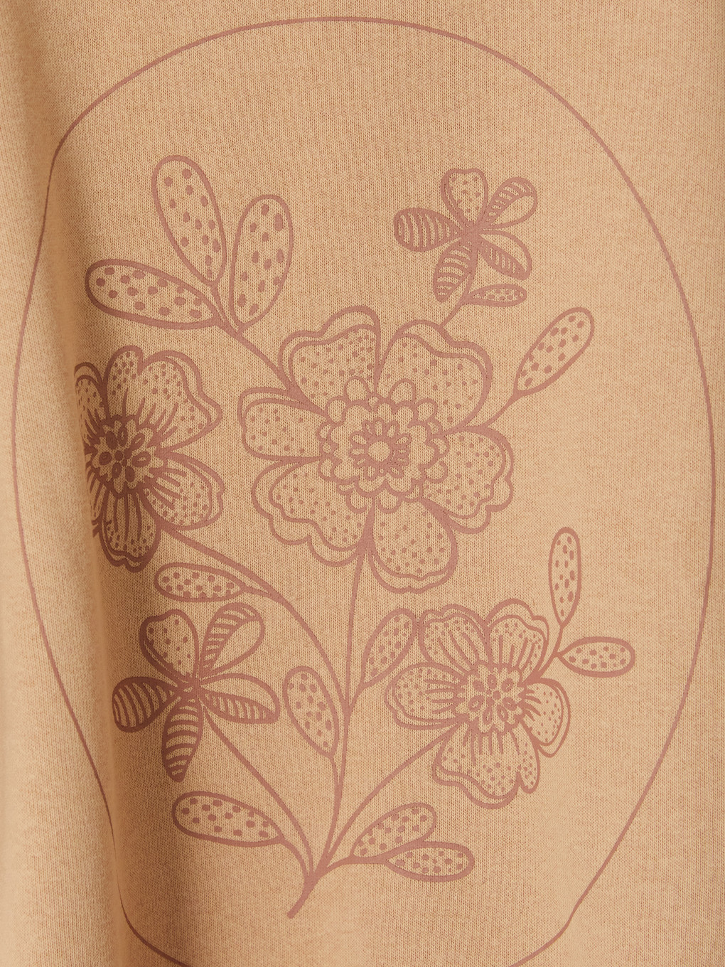 Kahverengi Baskılı Kız Çocuk Sweatshirt-2