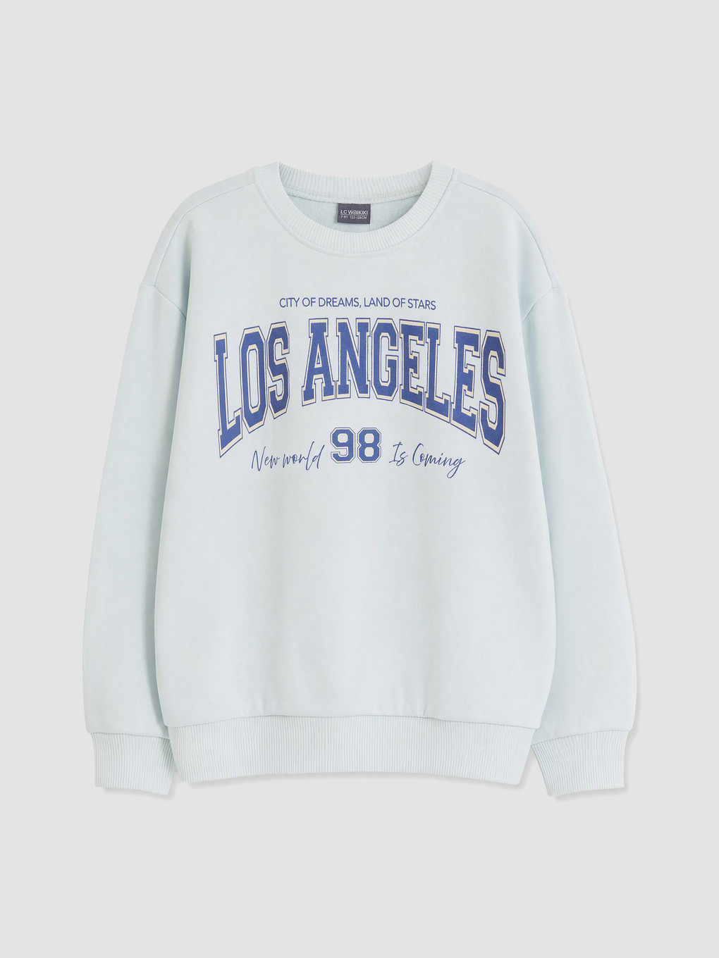 Mavi Los Angeles Baskılı Kız Çocuk Sweatshirt