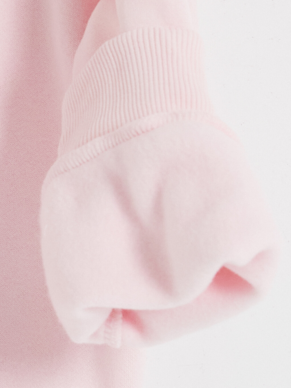 Pembe Baskılı Kız Çocuk Kalın Sweatshirt-3