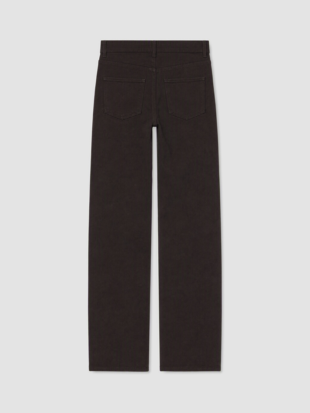 Kahverengi Straight Fit Kadın Jean Pantolon-5