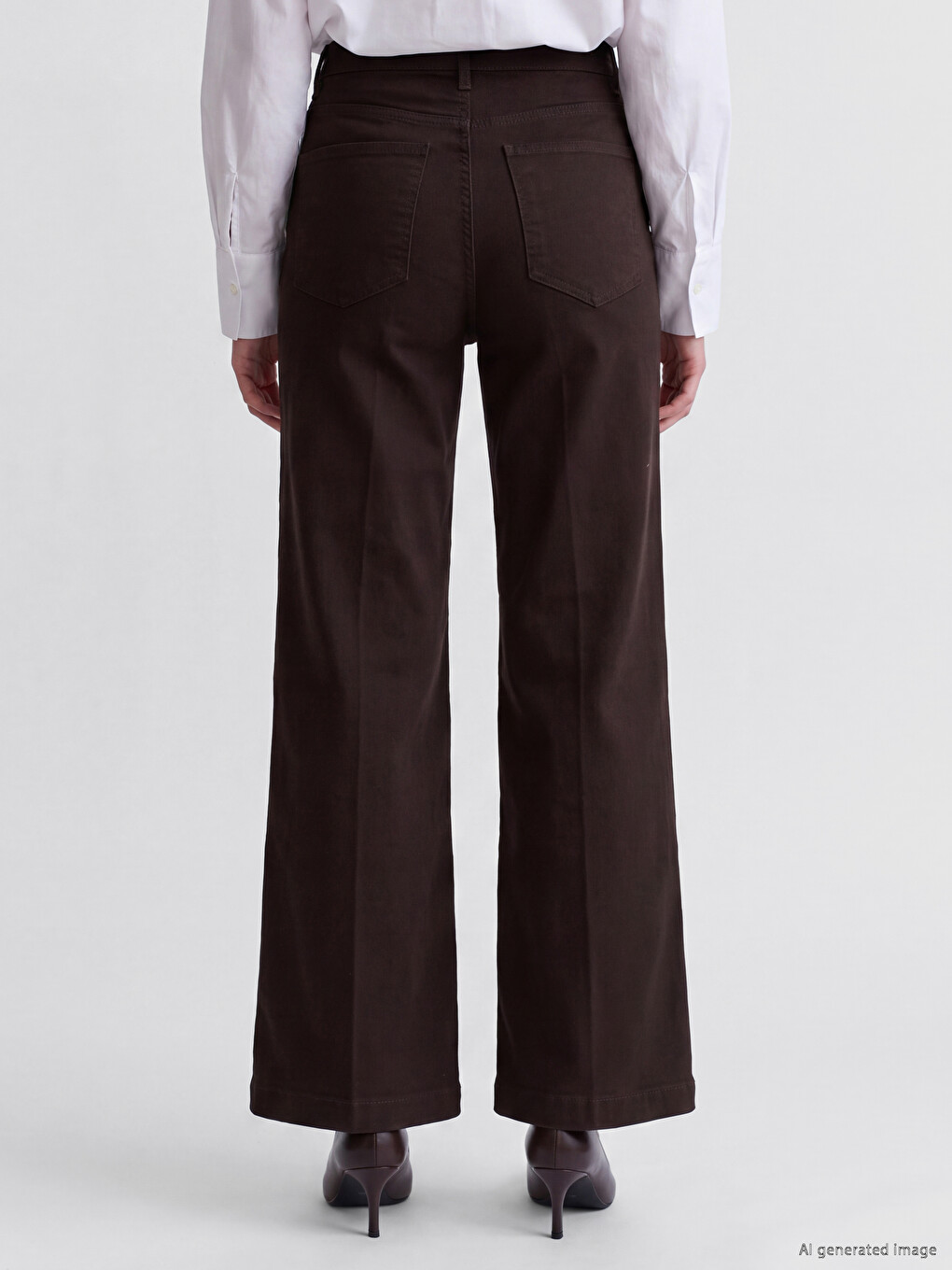 Woman Brown Jeans-3