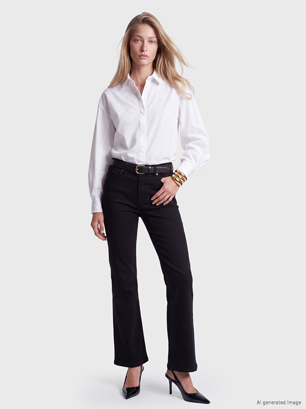 Siyah Kate Flare Jean