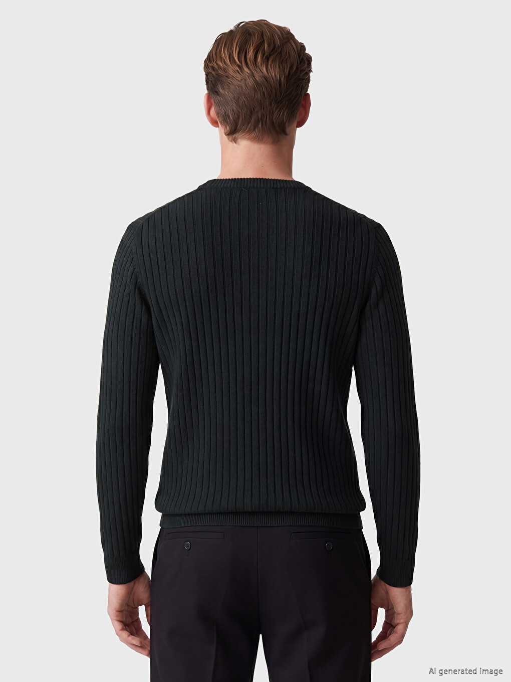 Crew Neck Men's Knitwear Sweater-3