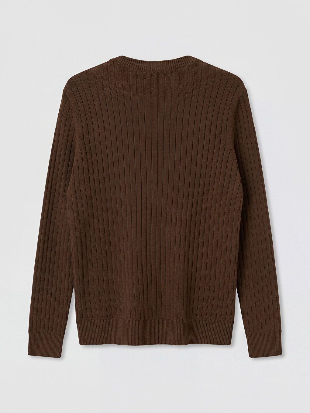 Crew Neck Cable Knit Patterned Men's Knitwear Sweater-5