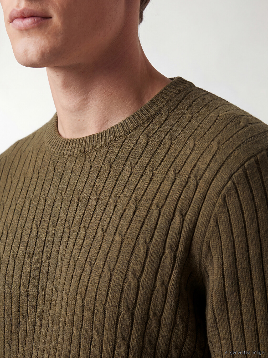 Crew Neck Men's Knitwear Sweater-2