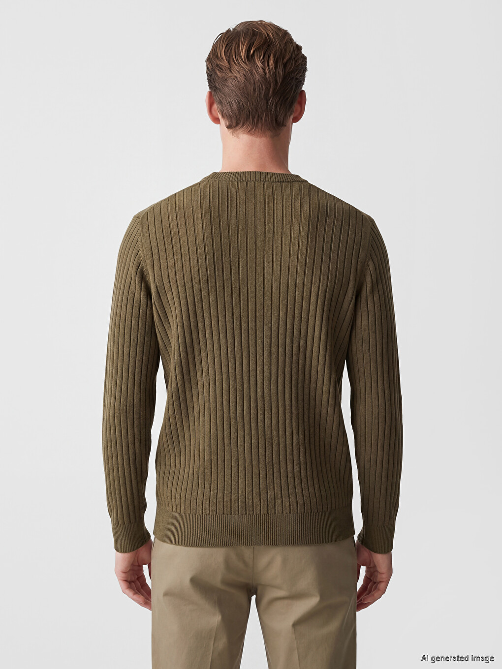 Crew Neck Men's Knitwear Sweater-3