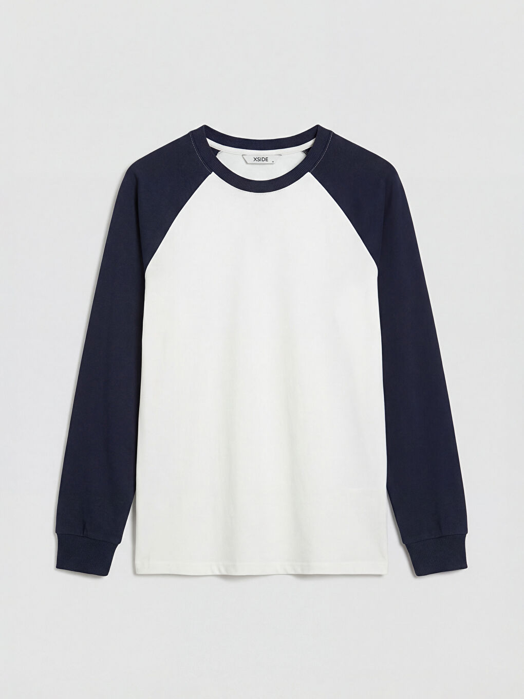 Ekru Bisiklet Yaka Erkek Tişört-4