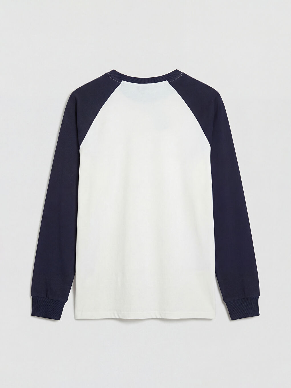 Ekru Bisiklet Yaka Erkek Tişört-5