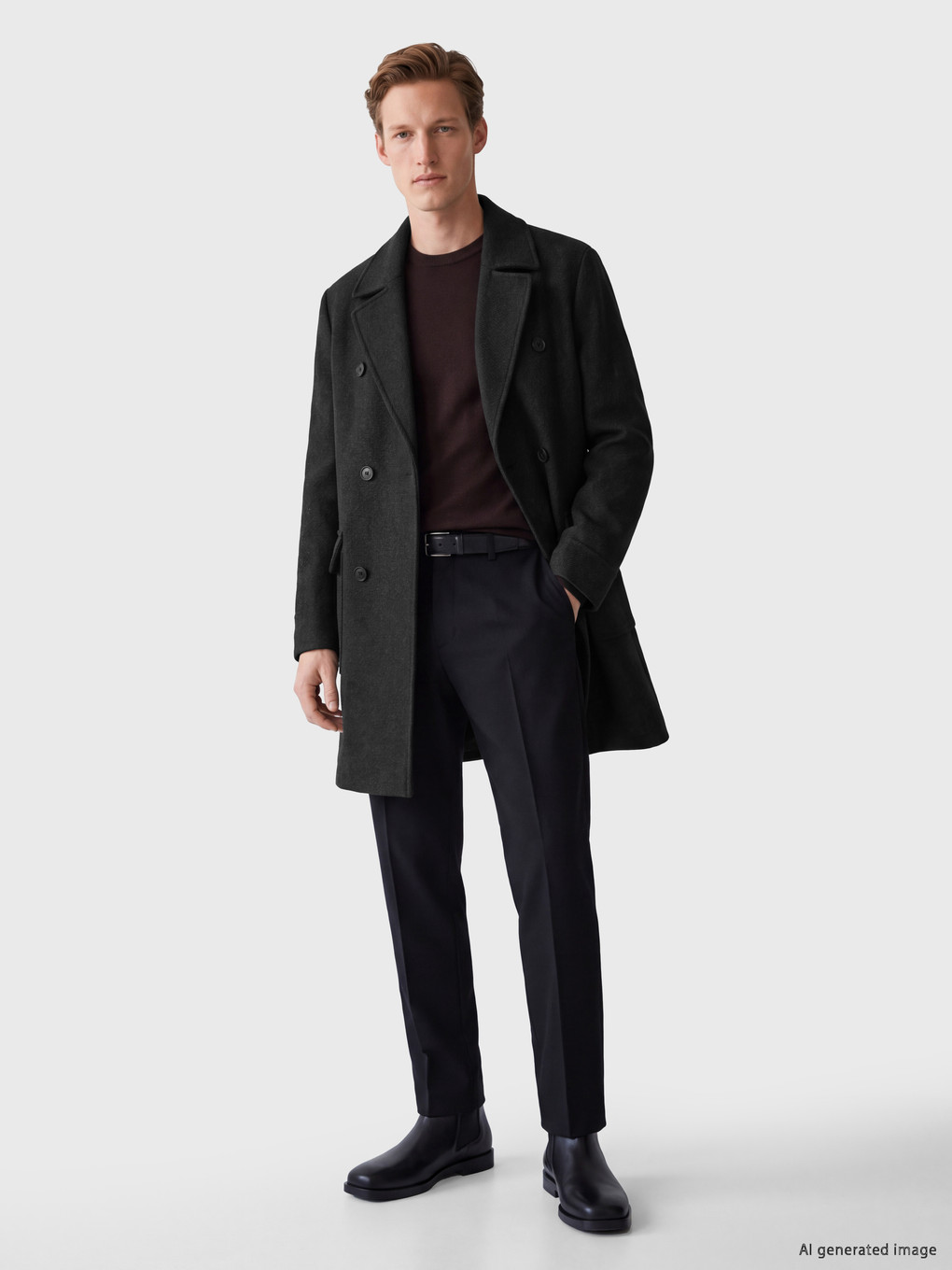 Man Anthracite Coatigan-1