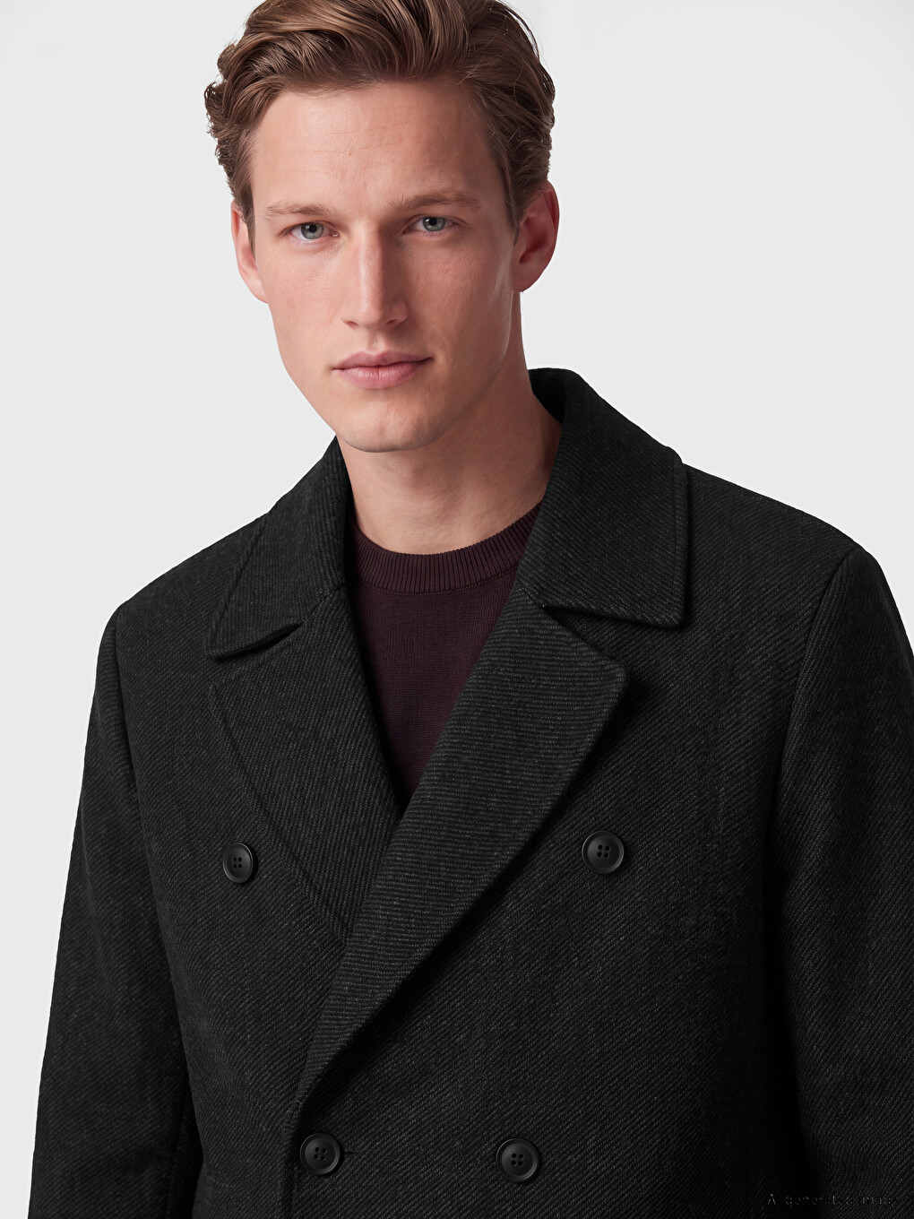Man Anthracite Coatigan-2
