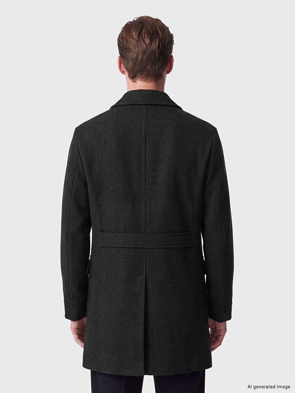 Man Anthracite Coatigan-3