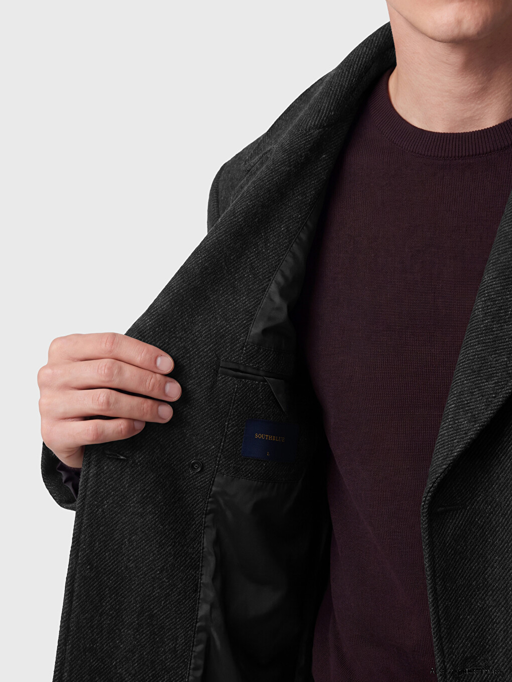 Man Anthracite Coatigan-4