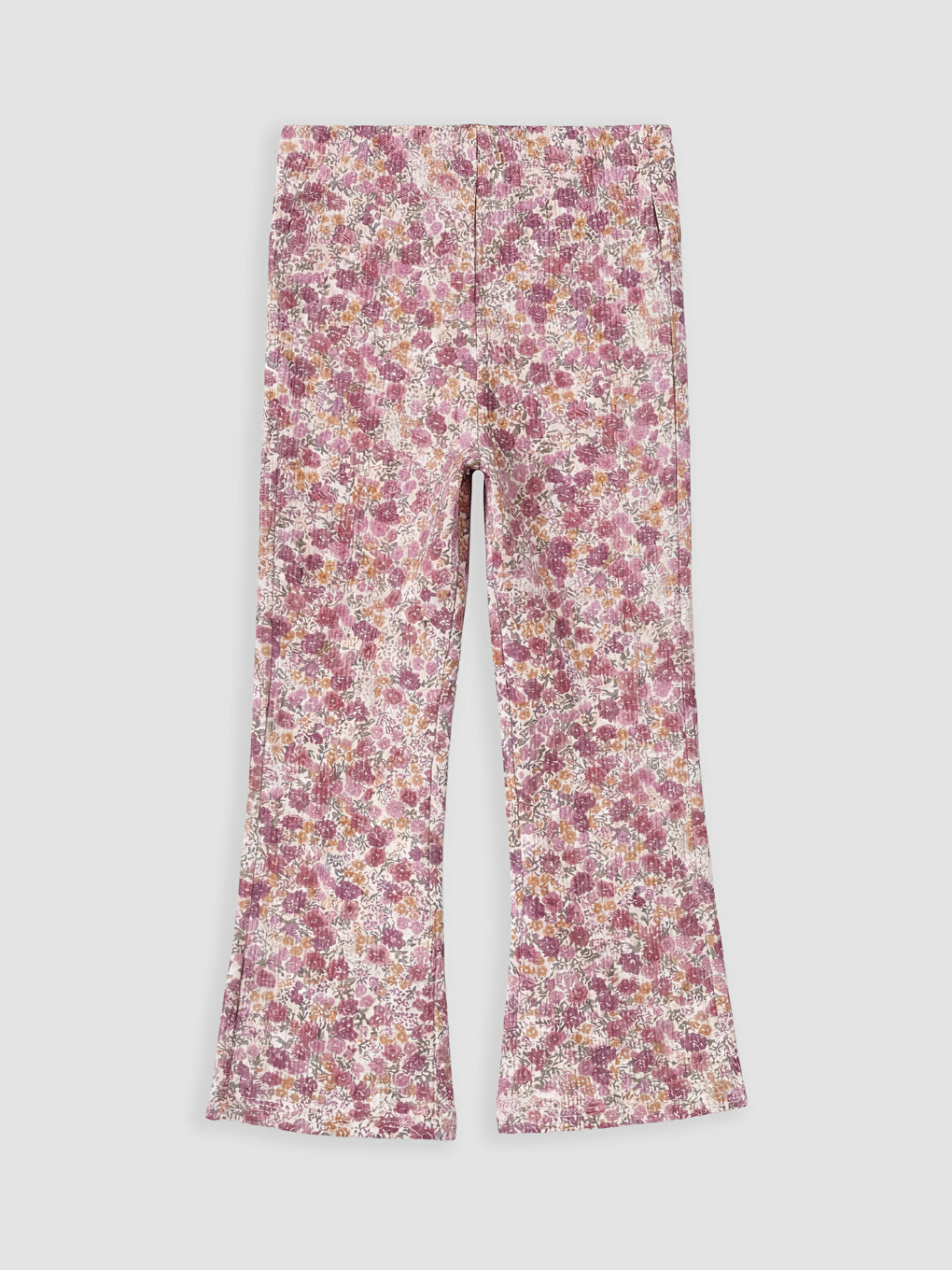 Floral Girls' Flare Leggings-1