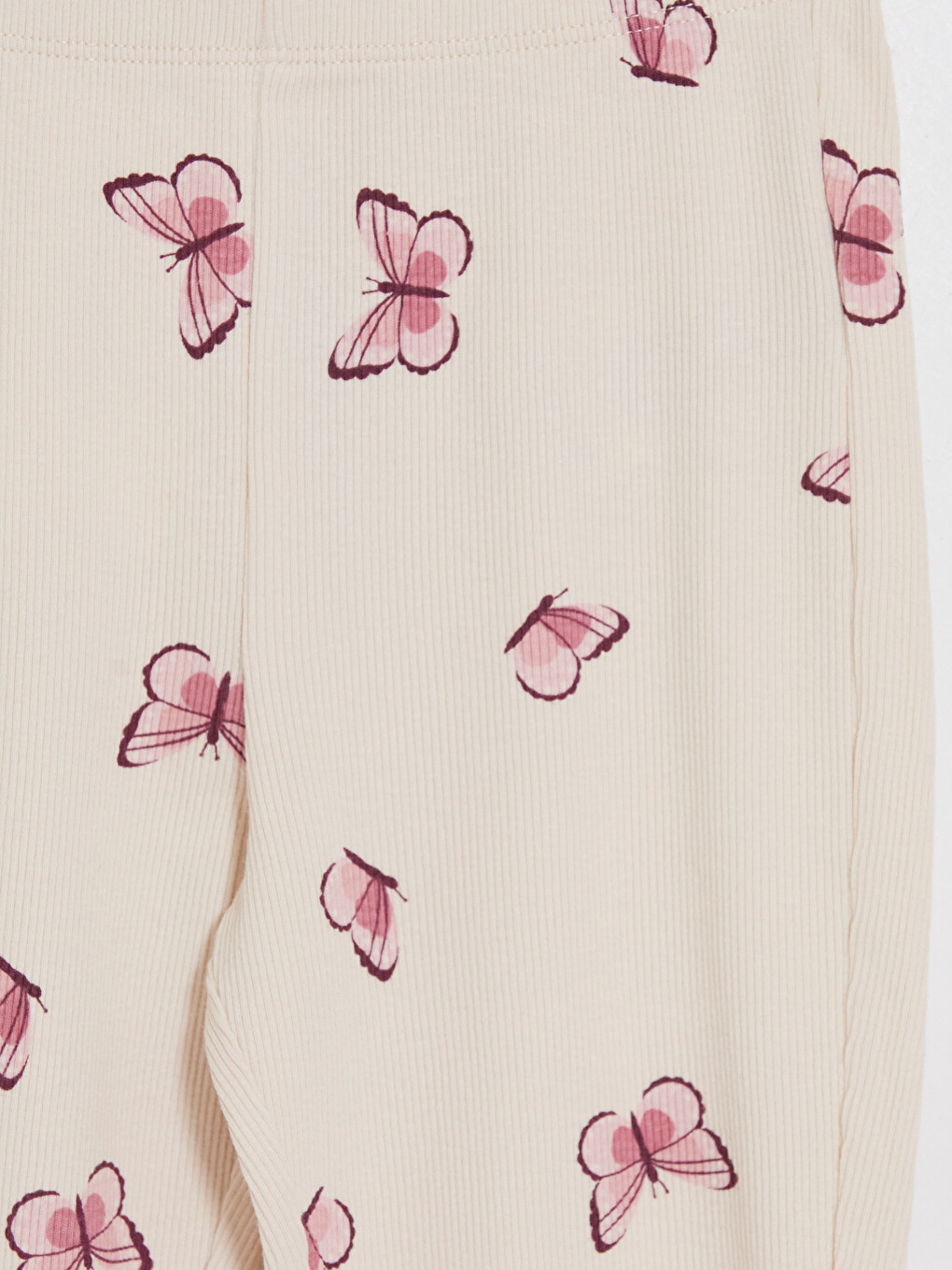 Mädchen Schlagleggings Mit Schmetterlingsdruck-2