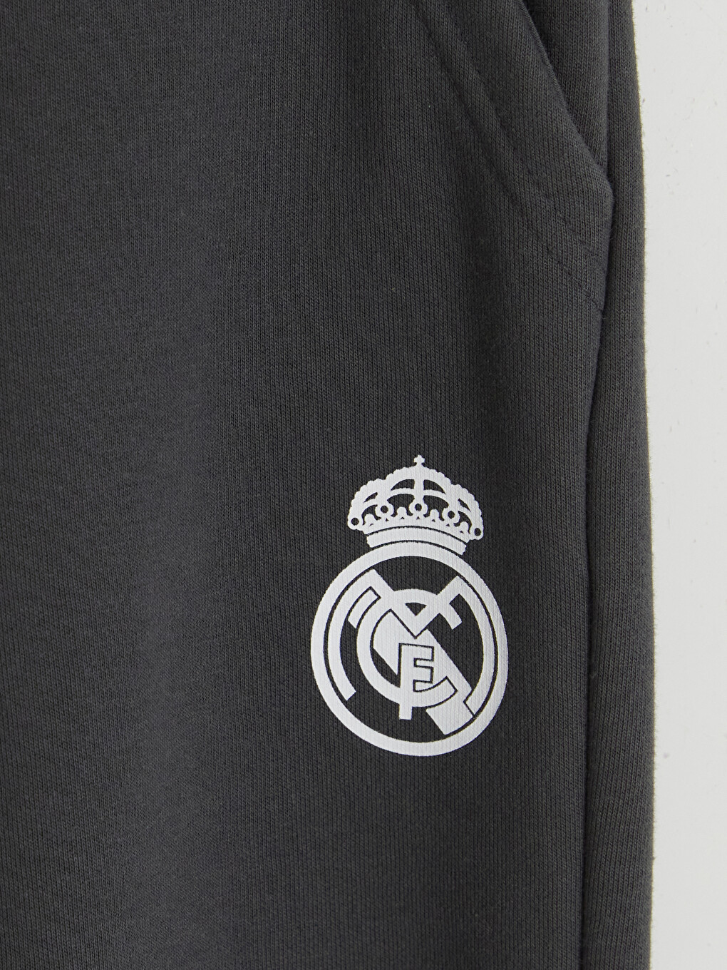 Gri Real Madrid Erkek Çocuk Kalın Eşofman Takım-5