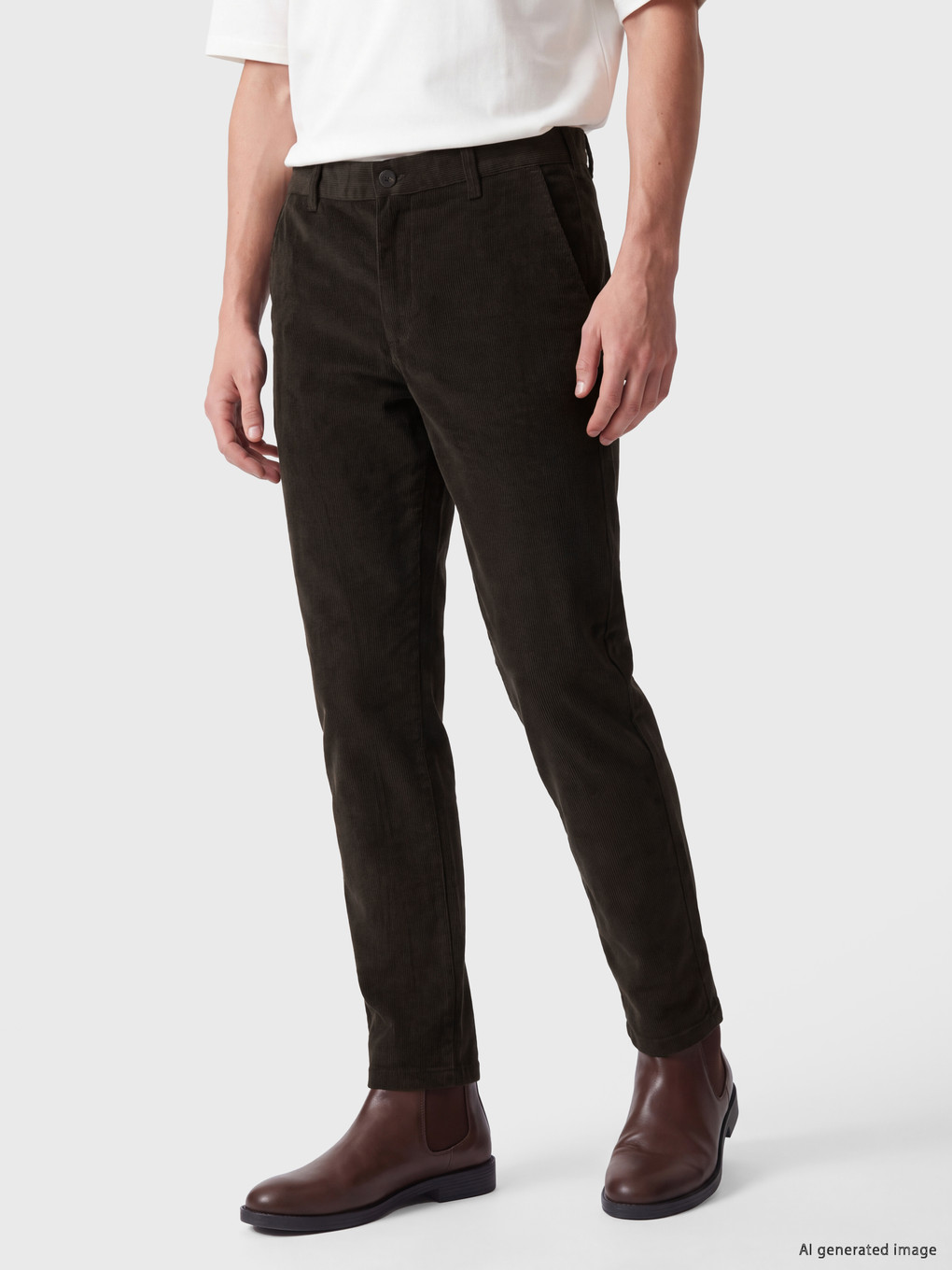 Haki Regular Fit Dokulu Erkek Pantolon-1