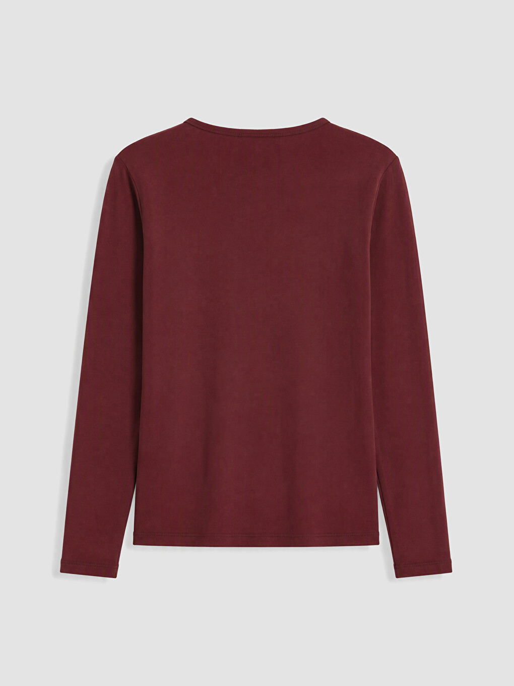 Bordo Bisiklet Yaka Kadın Body-2