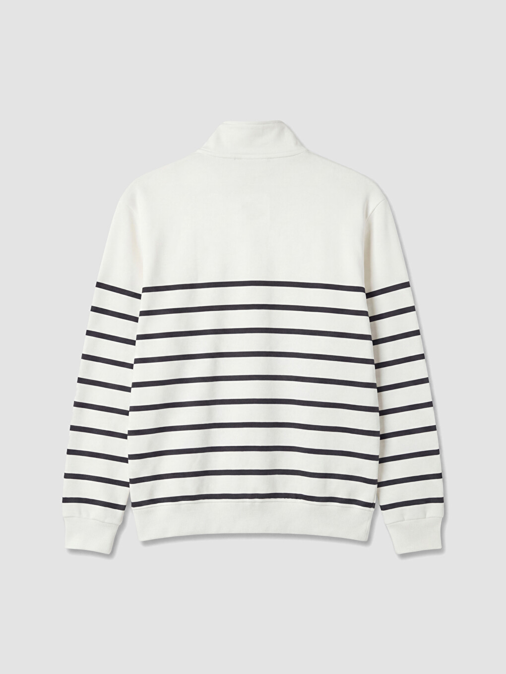 Mock Neck Striped Men's Sweatshirt-6