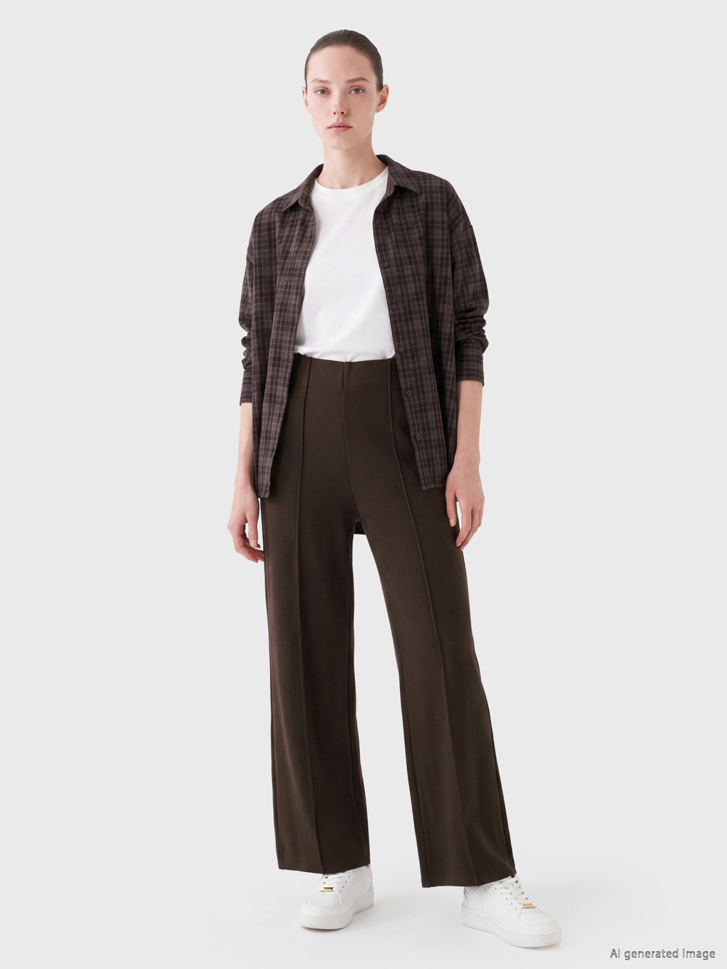 Woman Brown Sweatpants