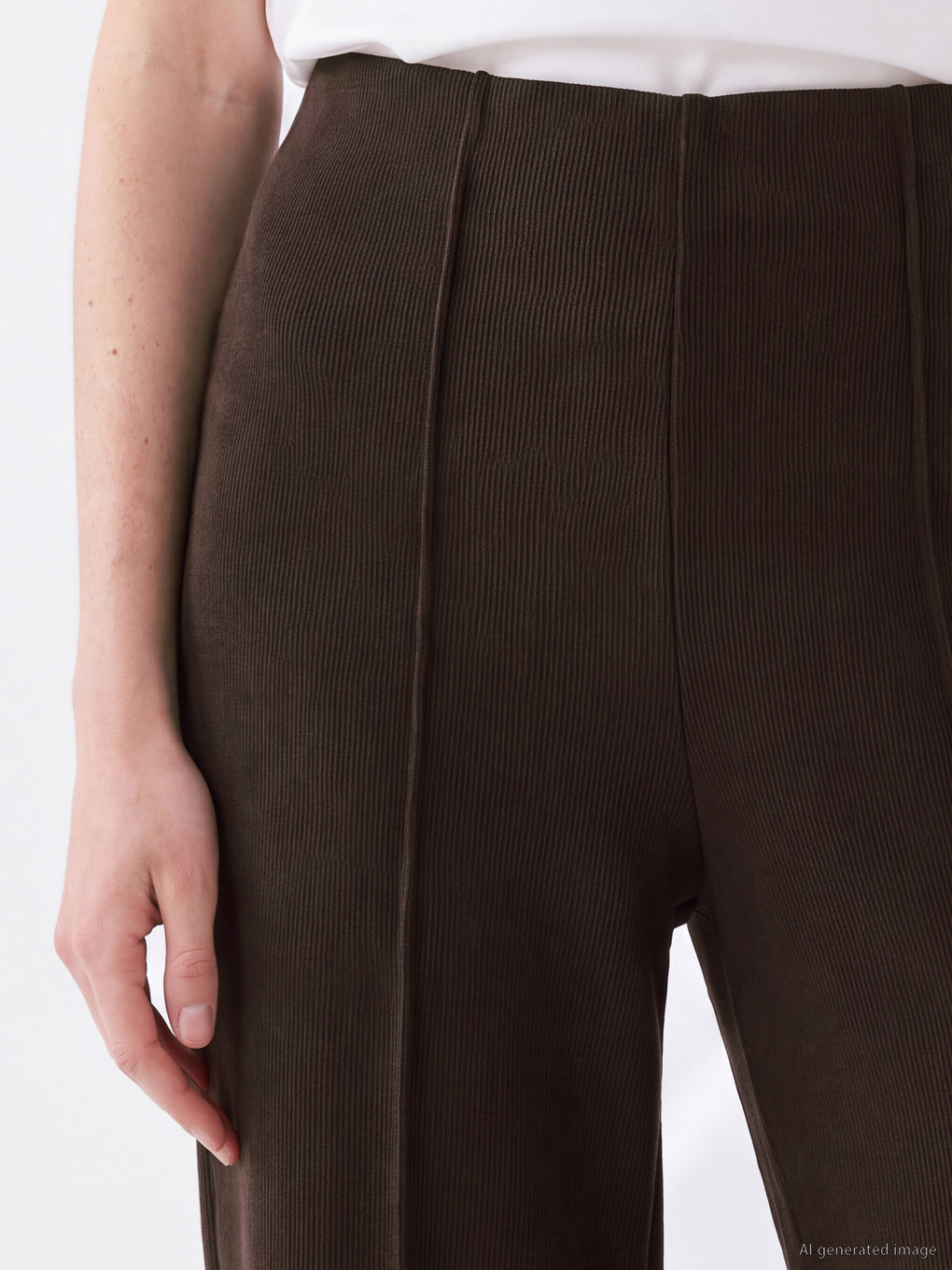 Woman Brown Sweatpants-2