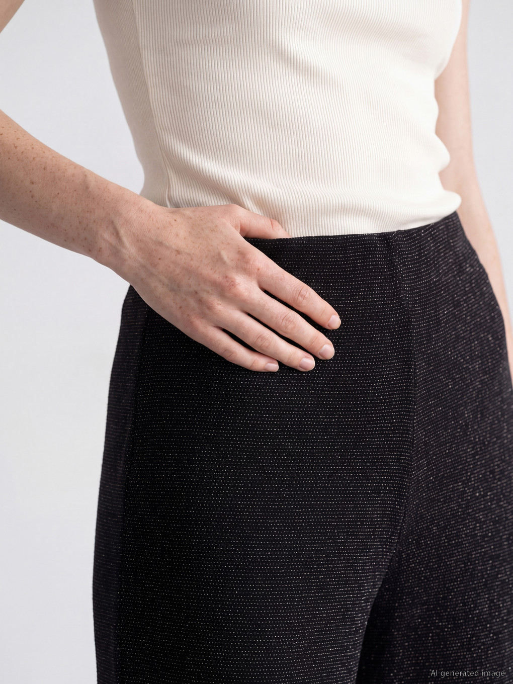 Shiny Look Women's Trousers-2