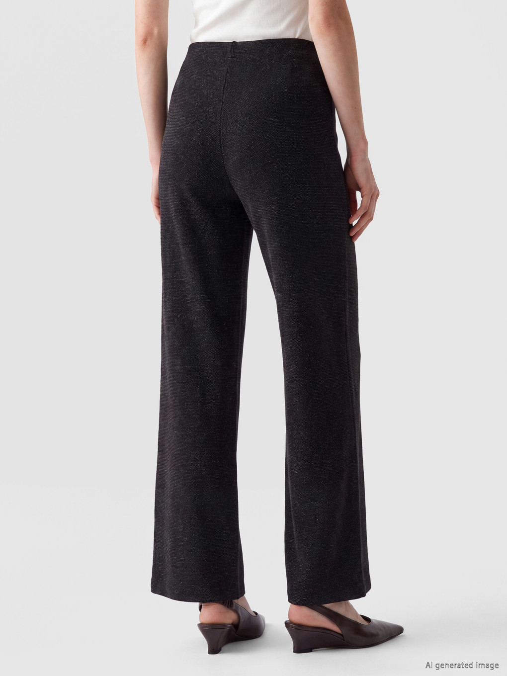 Shiny Look Women's Trousers-3