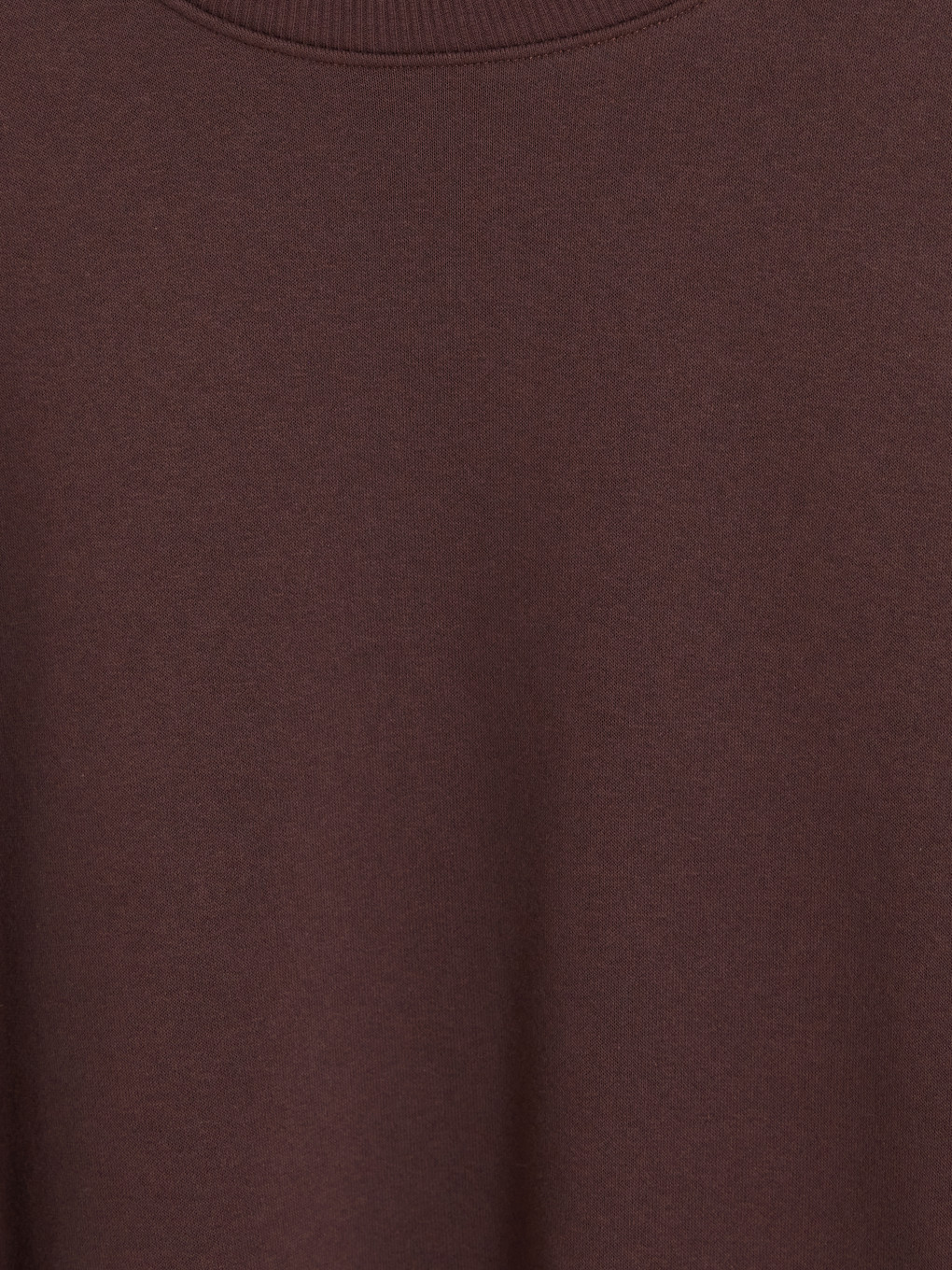 Kahverengi Oversize Kadın Kalın Sweatshirt-5