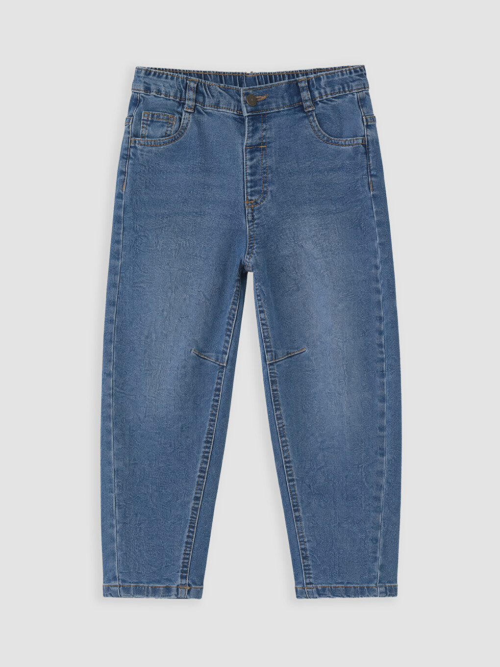 Tapered Fit Elastic Waist Boys' Jeans